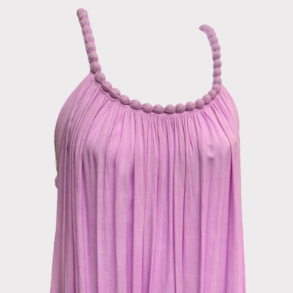 MeliaLei Women's Hawaiian Tie-Dye Maxi Dress Purple OSFA NWT - Picture 3 of 6